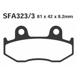 Brake Pads Suz.Burgman 250/400REAR for SUZUKI AN 250/400 Burgman 98-00 Post. nd Brake Pads EBC