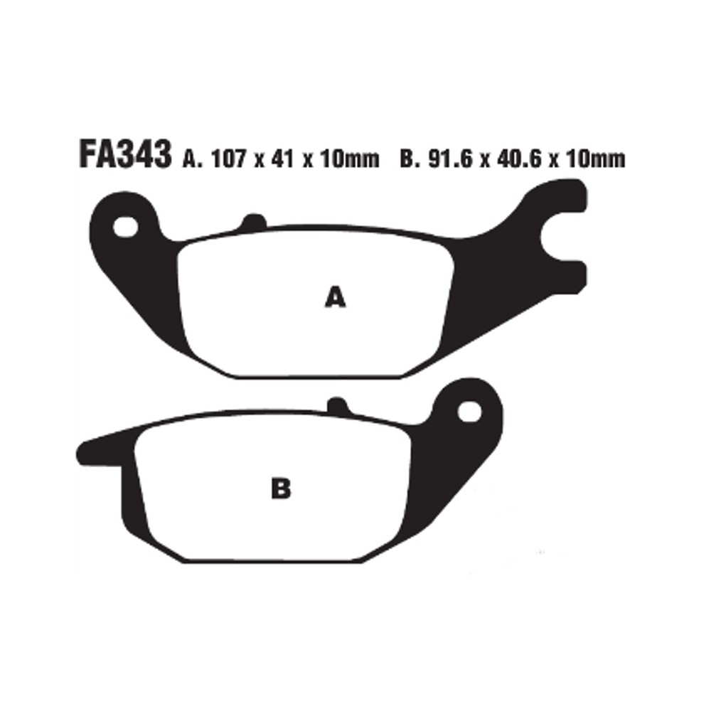 Brake Pads Sfa Yamaha TRICITY125 14-15 Rear - SFA343