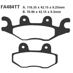 Brake Pads Sfa Tgb X-MOTION125/250 08- for TGB X-Motion 125/250 08- Brake Pads EBC