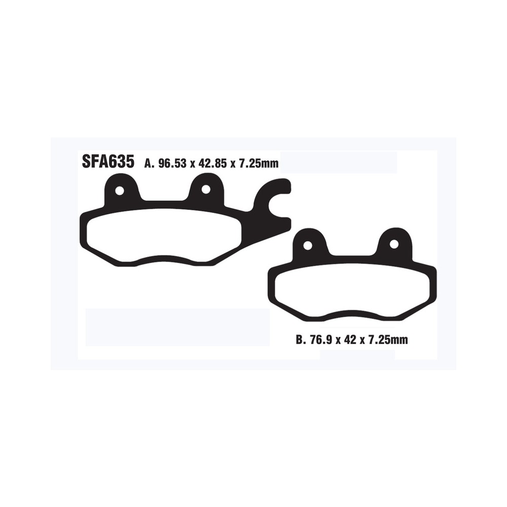 Brake Pads Sfa Peugeot V0X 11012-13 Front - SFA635