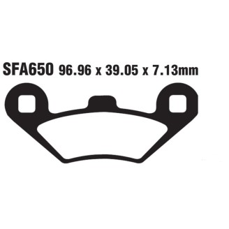 Brake Pads Sfa Peugeot Metropolis Rs 2014 Brake Pads EBC