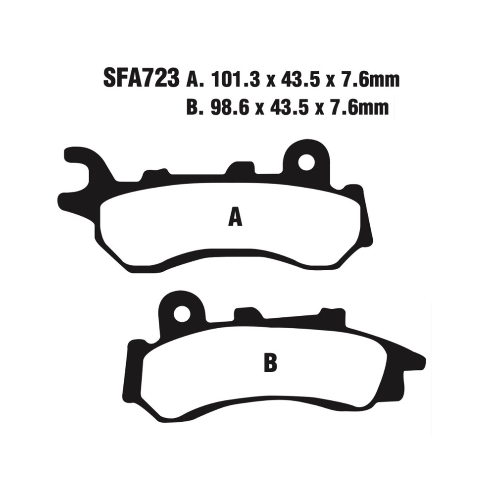 Ebc Scooter Disc Pad Set for HONDA PCX 125 18-20 Brake Pads EBC