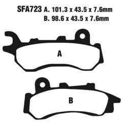Pastiglie Sfa Honda Pcx 12518-20 Ant. per HONDA PCX 125 18-20 Pastiglie Freno EBC