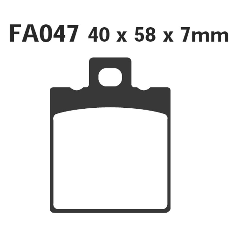 Pastiglie Sfa Hh Malagutiaprlia Post. per MALAGUTI F18 Warrior 125/1 50 nd e altri modelli Pastiglie Freno EBC