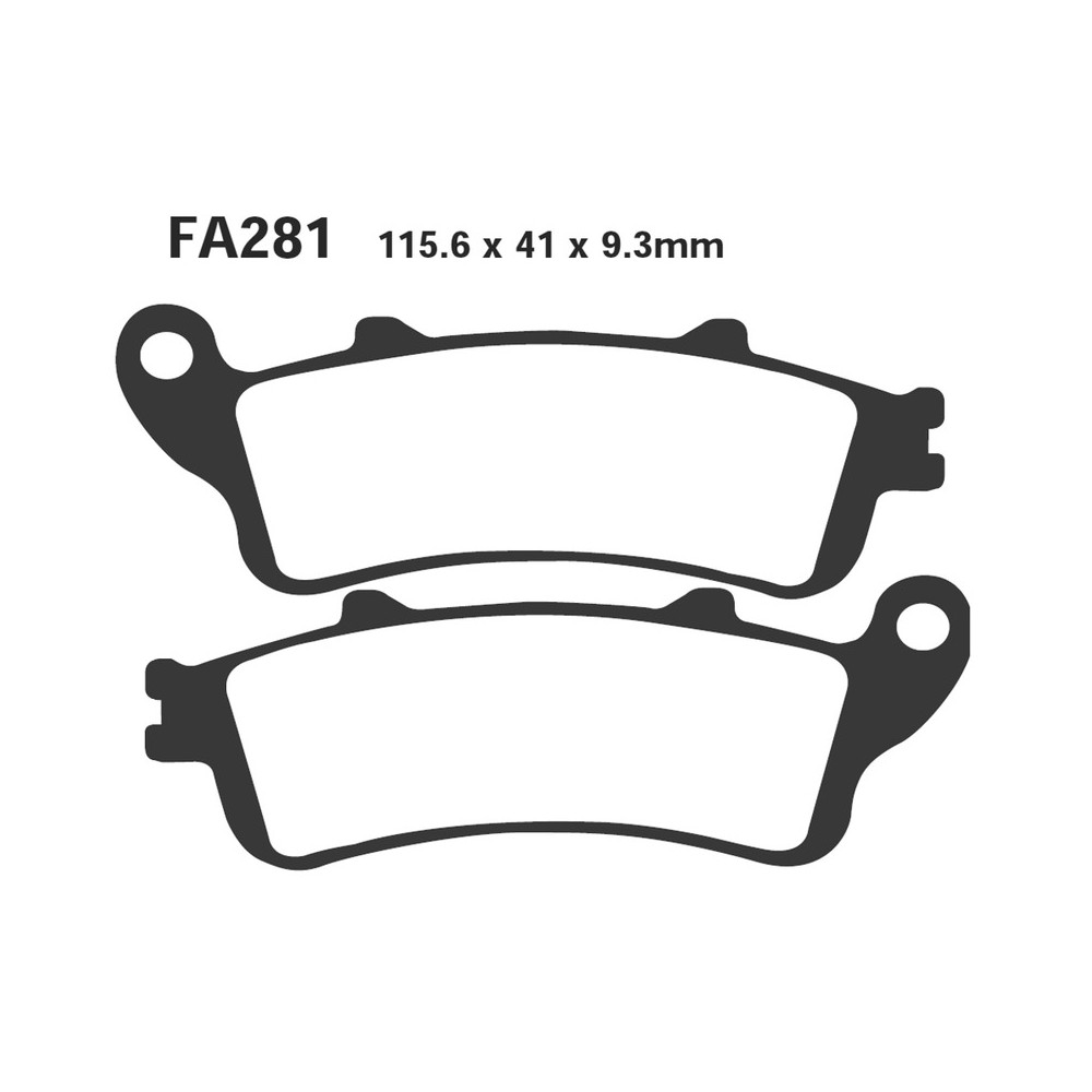 Brake Pads Sfa Hh Honda Panth.125/150 2T/4T for HONDA Pantheon/Foresight 125/150/250 98-05 and other model Brake Pads EBC
