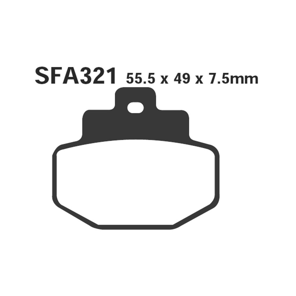 Brake Pads Sfa Hh Gilera Runner 125/180/200 for BENELLI Adiva 125/150 01-04 and other model Brake Pads EBC