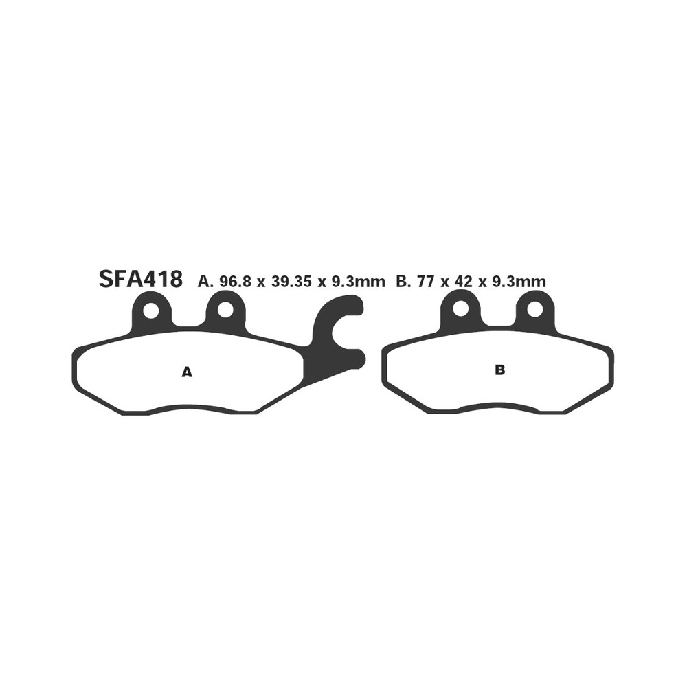 Brake Pads Sfa Hh X9 125/25005-06 Front Rh - SFA418HH