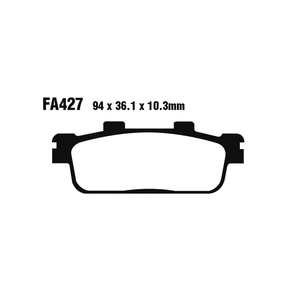 Pastiglie Sfa Hh Sym Hd 200S07- Post. per SYM 125 GTS 05-06 e altri modelli Plaquettes de frein EBC
