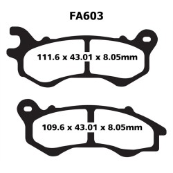 Pastiglie Sfa Hh Honda Pcx 125ANT. per HONDA PCX 125 10- Plaquettes de frein EBC