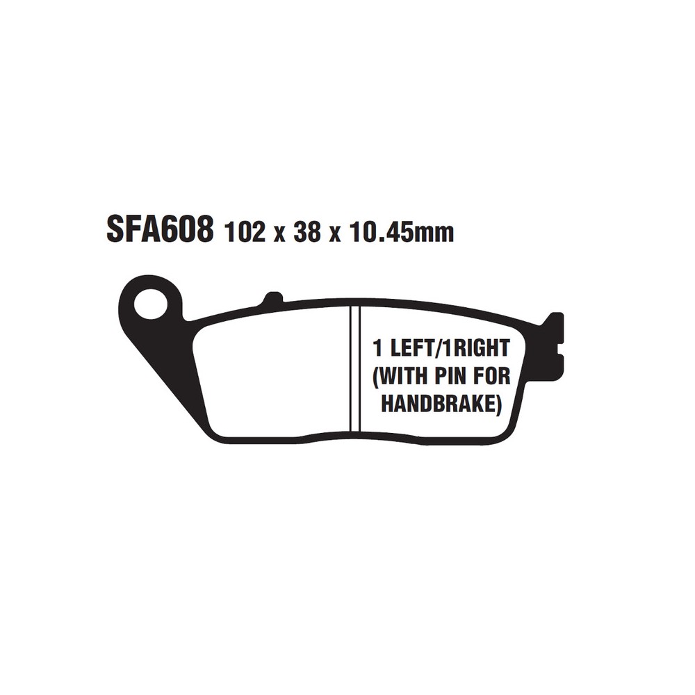 Brake Pads Sfa Hh Xciting 50005- Rear - SFA608HH