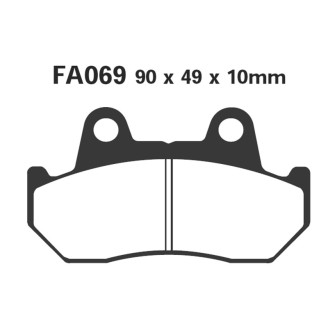 Brake Pads Hh Honda Cx 500 Front/Rear - FA069HH