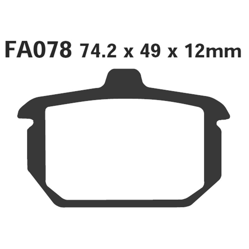 Pastiglie Hh H.D. Fxwg 84-86POST. per HARLEY DAVIDSON FXWG 84-86 Post. nd Pastillas de freno EBC