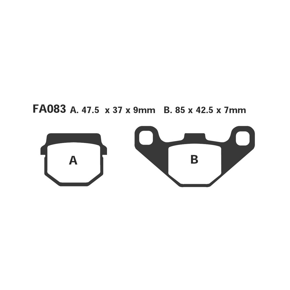 Brake Pads Hh Aprilia-Derbi for APRILIA RS4 50/125 11- and other model Brake Pads EBC