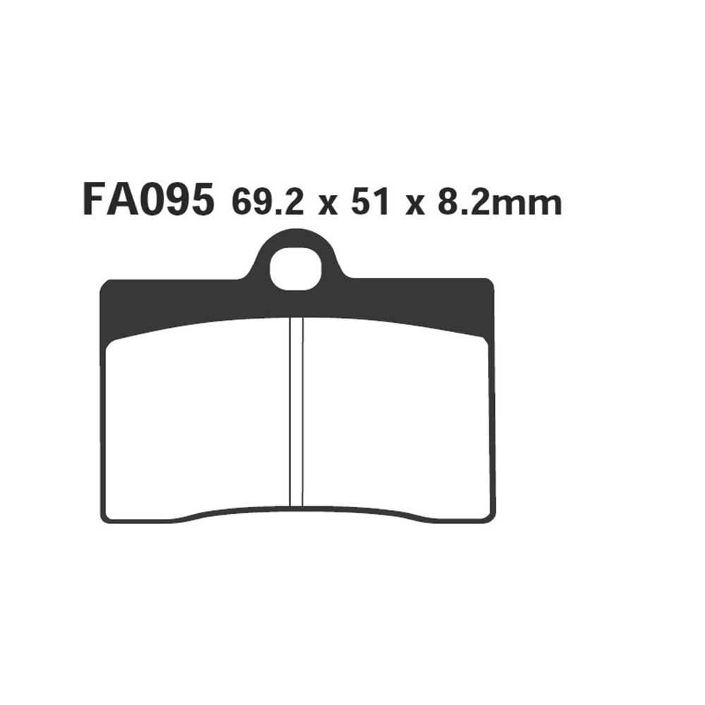 Brake Pads Hh Ducati-Apriliahonda for DUCATI Monster 600/750/900 98- and other model Brake Pads EBC