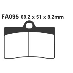 Pastiglie Hh Ducati-Apriliahonda per DUCATI Monster 600/750/900 98- e altri modelli Plaquettes de frein EBC