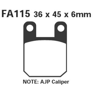 Brake Pads Hh Beta Alp 4T - FA115HH