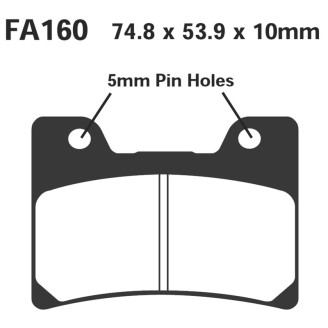 Brake Pads Hh Yamaha Tdm 850FXR 600 R - FA160HH