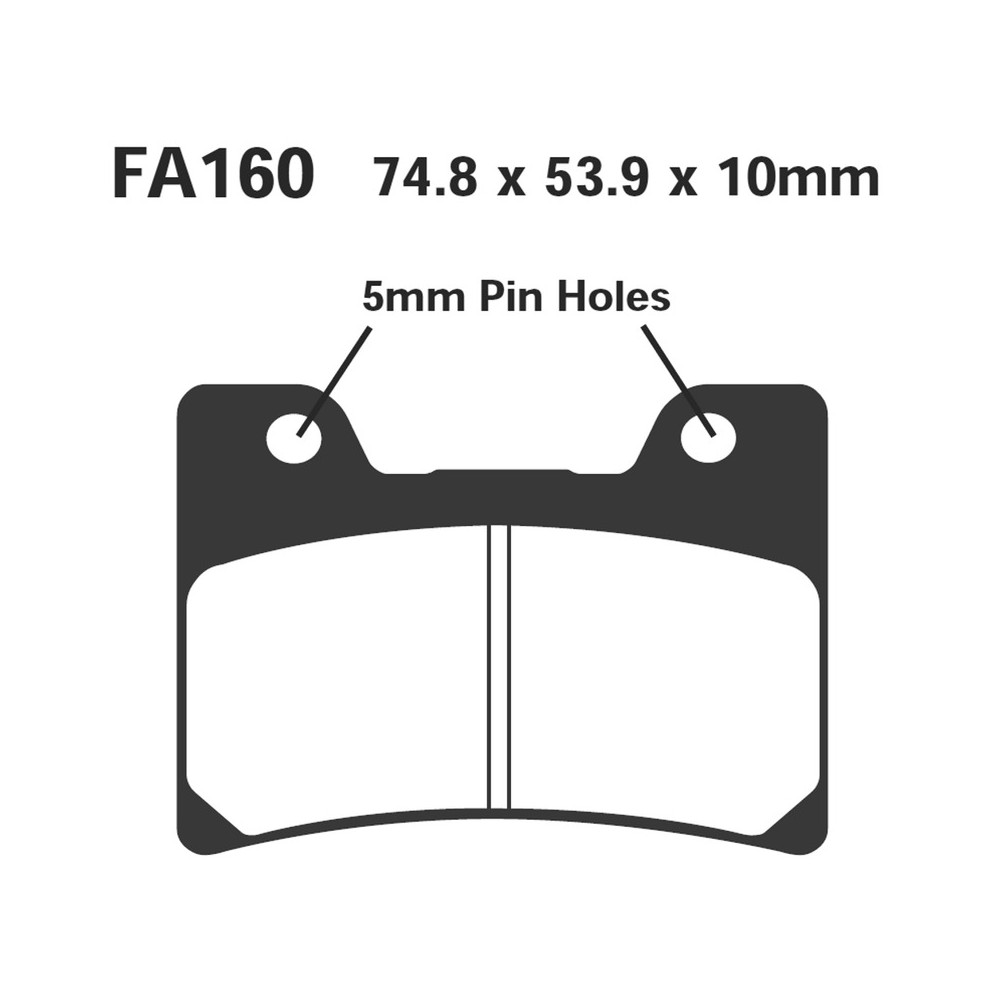 Brake Pads Hh Yamaha Tdm 850FXR 600 R - FA160HH