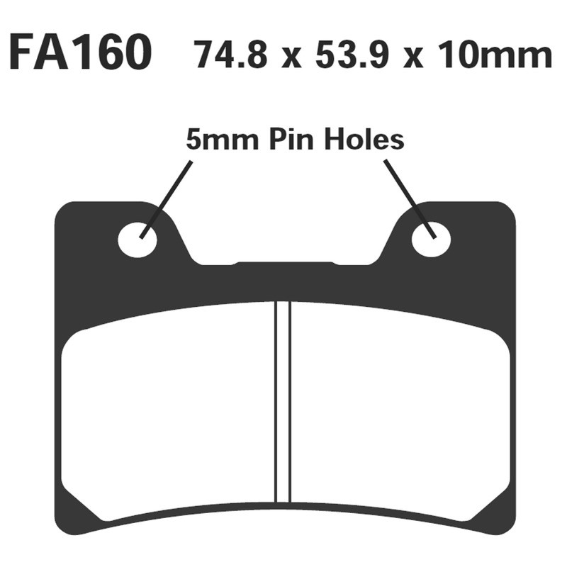 Pastiglie Hh Yamaha Tdm 850FXR 600 R Pastillas de freno EBC