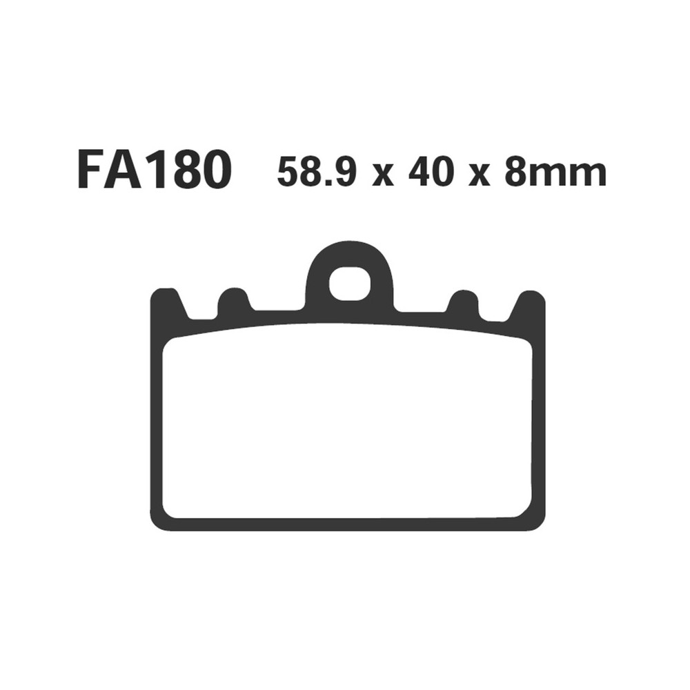 Brake Pads Hh Kawa Zxr 400FRONT - FA180HH