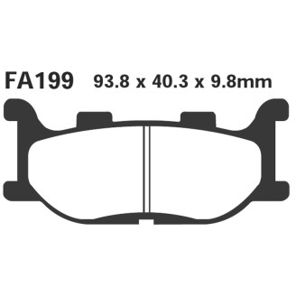 Brake Pads Hh Yamaha XJ6F/Nfront Brake Pads EBC