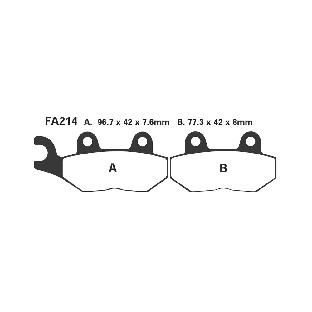 Brake Pads Hh Triumph Tigerfront Lh - FA214HH