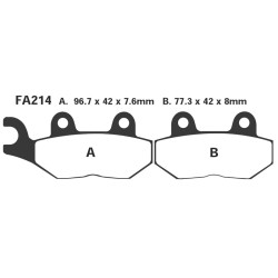 Brake Pads Hh Triumph Tigerfront Lh - FA214HH