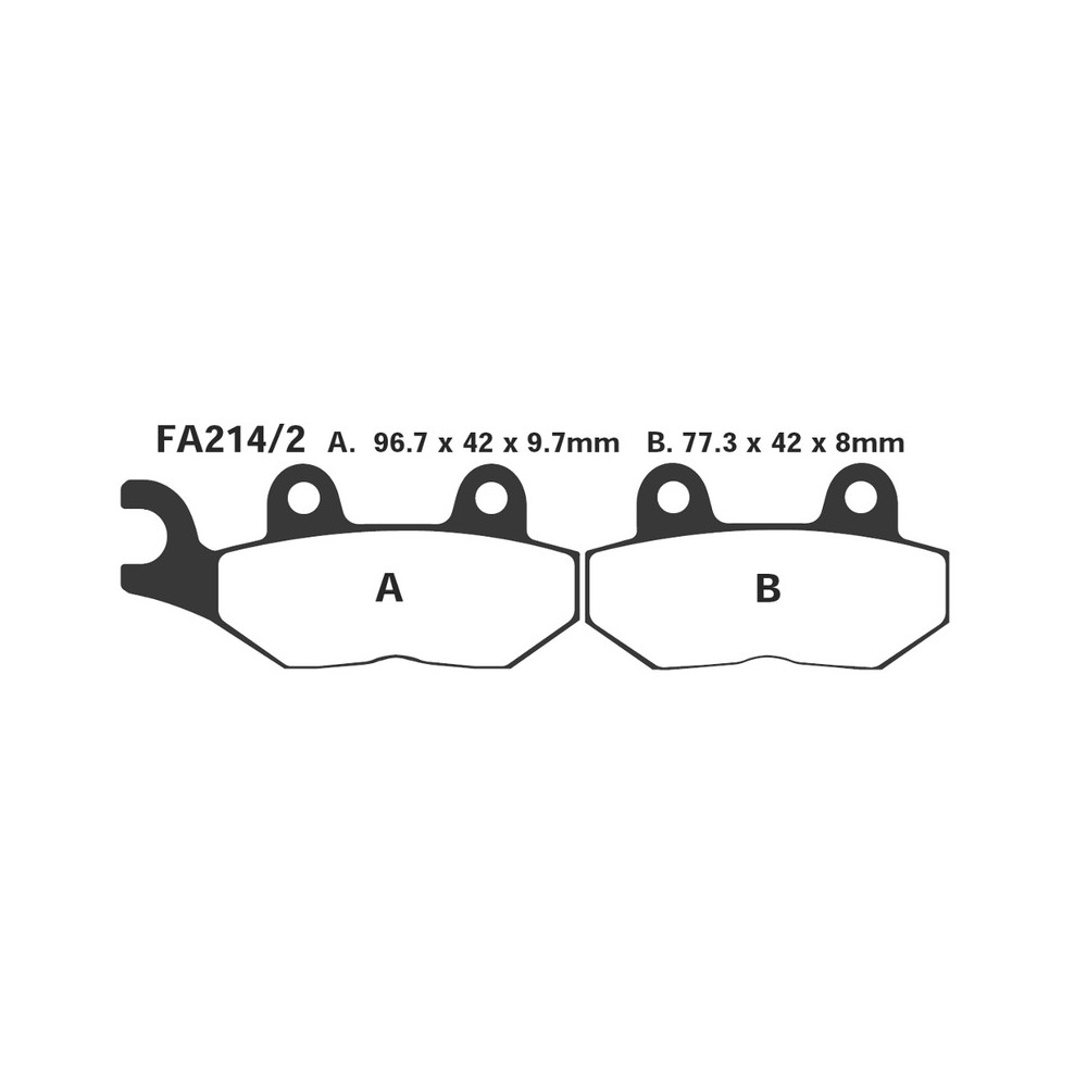 Brake Pads Hh Triumph Speedtriple Rear - FA214/2HH