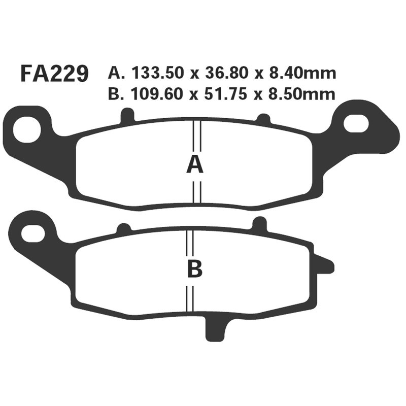 Brake Pads Hh Suzuki Sv 650FRONT Lh Brake Pads EBC