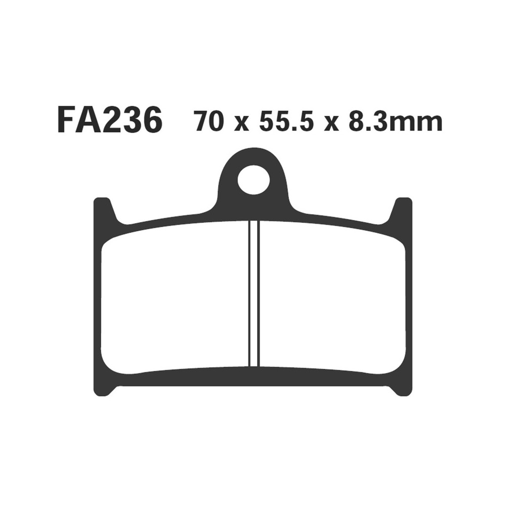 Brake Pads Hh Triumph Speedtriple Front - FA236HH