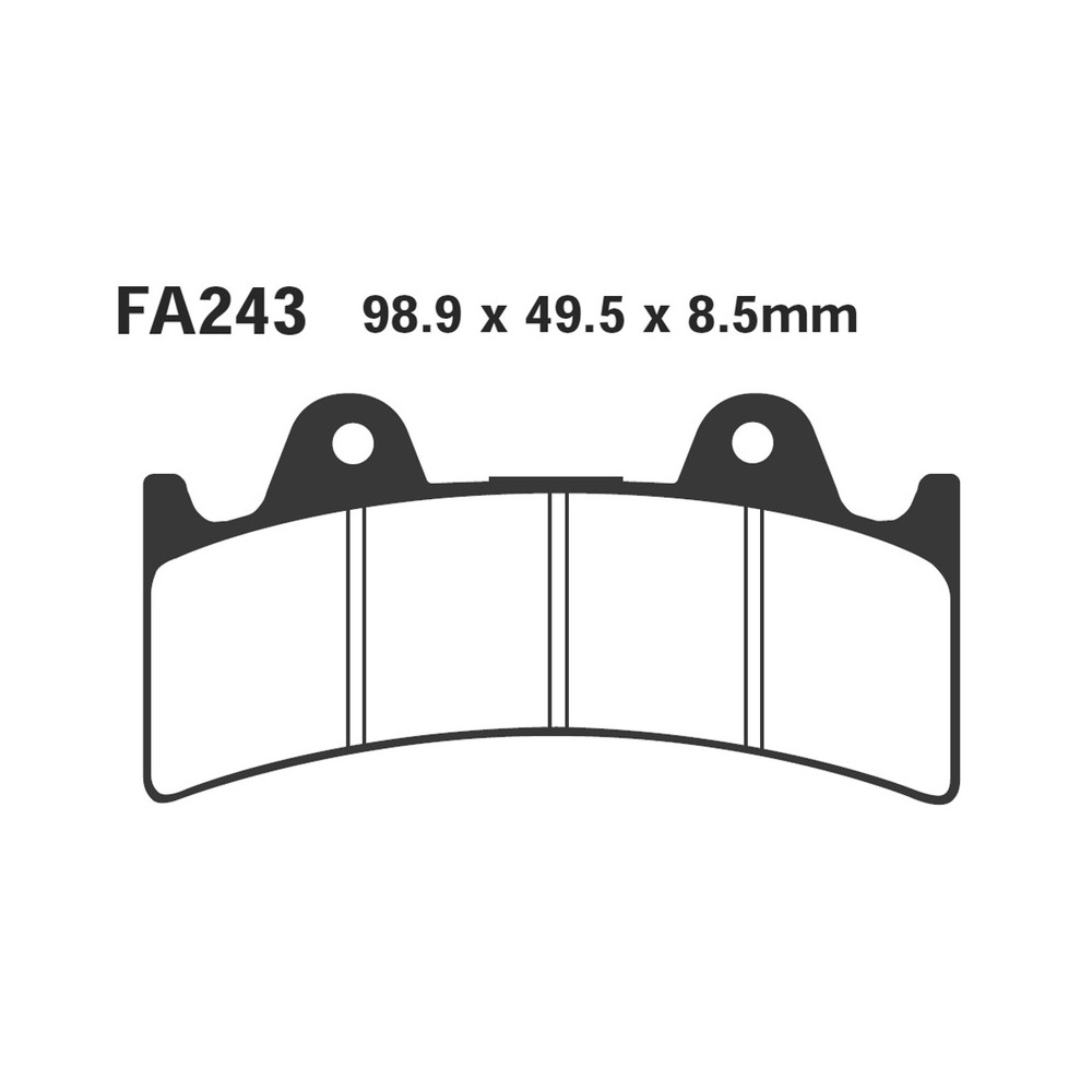 Brake Pads Hh Pinza JAYBRAKE6 Pist. - FA243HH