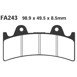 Brake Pads Hh Pinza JAYBRAKE6 Pist. - FA243HH