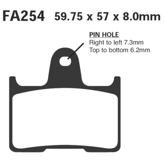Brake Pads Hh Kawa Zx-7RR 96-99 Rear Brake Pads EBC