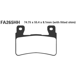 Brake Pads Hh Honda VTR1000 Spfront Brake Pads EBC