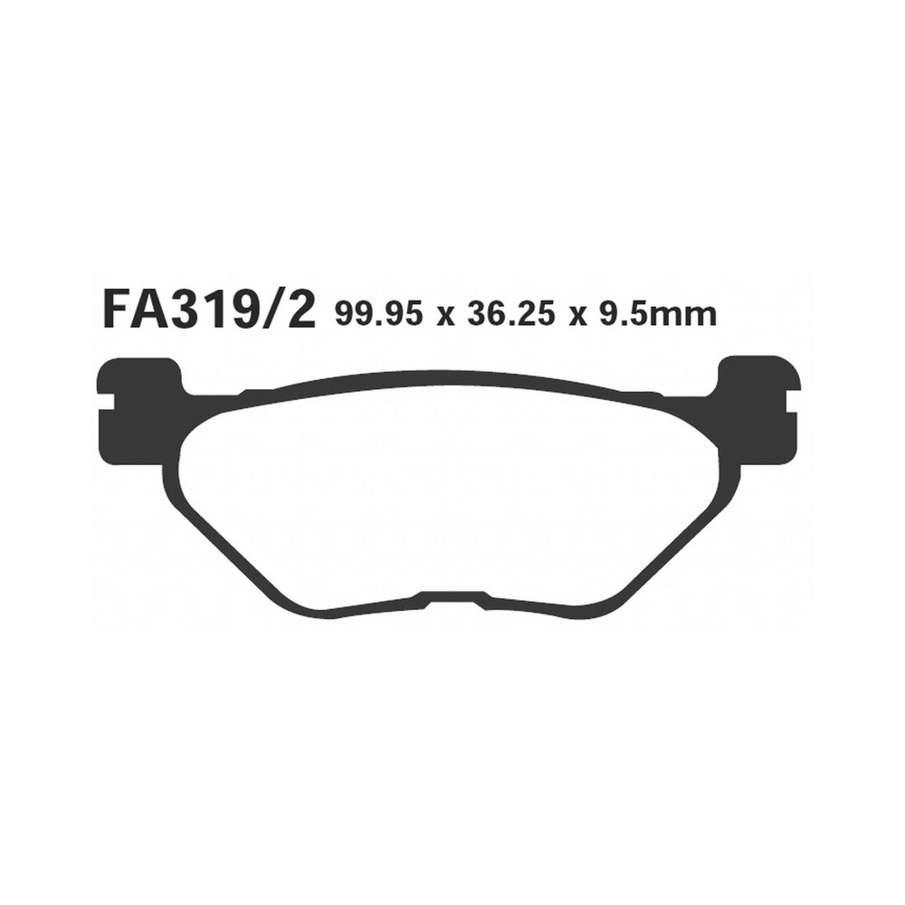 Brake Pads Hh Yamaha Tdm 900REAR - FA319/2HH