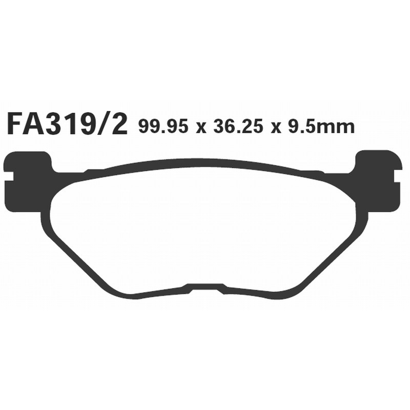 Brake Pads Hh Yamaha Tdm 900REAR Brake Pads EBC