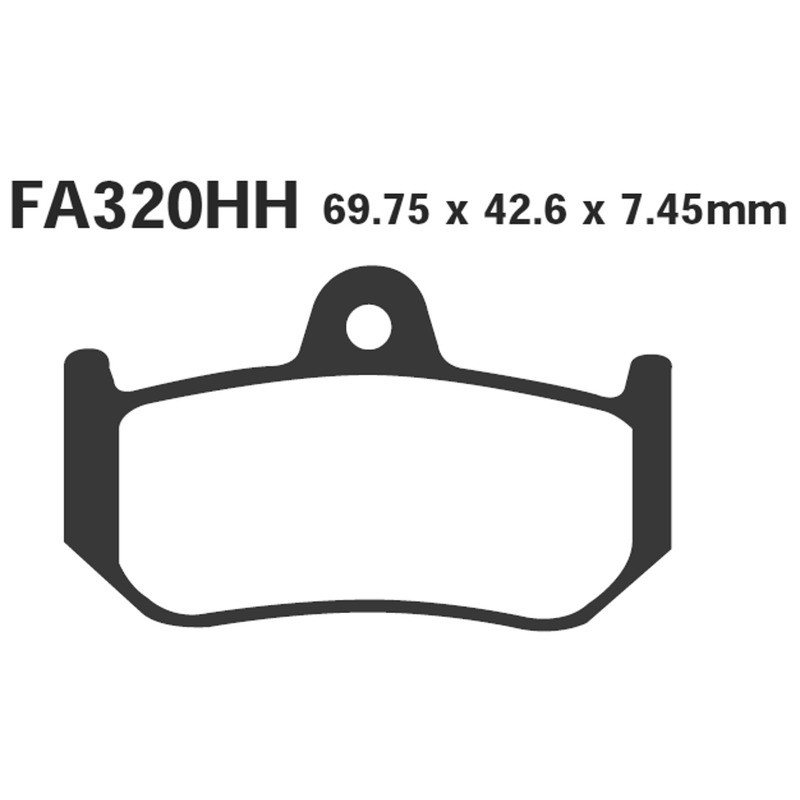 Brake Pads Hh Mv Agusta Rear Brake Pads EBC