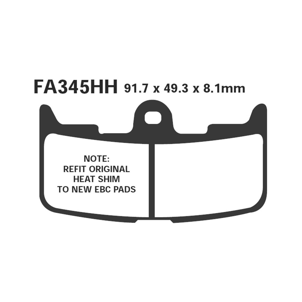 Brake Pads Hh Buell XB9R FIREB02- - FA345HH