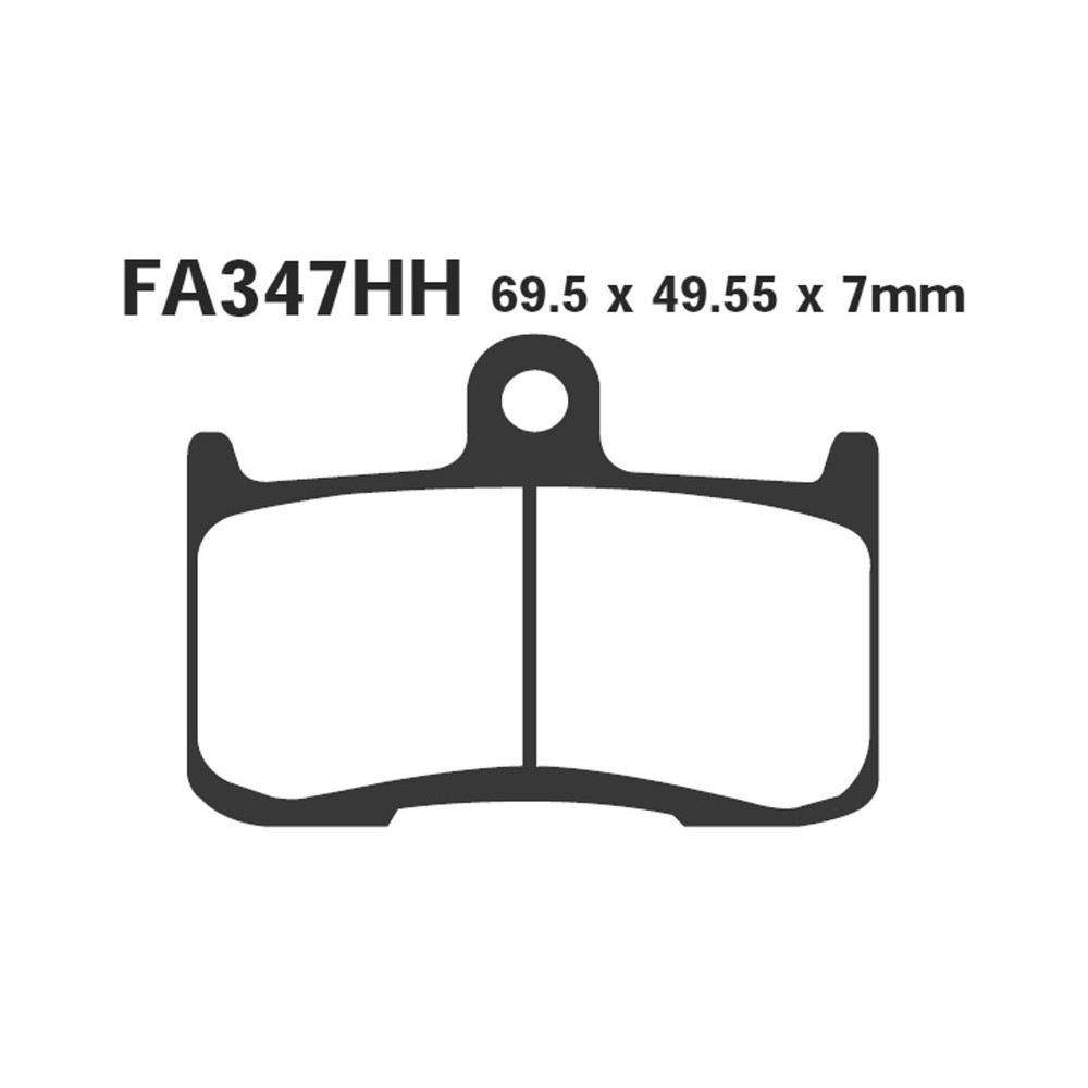Brake Pads Hh Kawa Zx-9R 02-Front - FA347HH