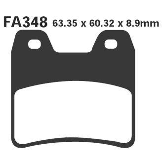 Brake Pads Hh Yamaha Fzs 1000FAZER Rear - FA348HH
