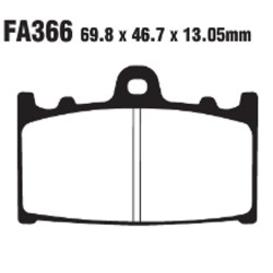 Pastiglie Hh Suzuki Vl 1500 Int R.02-03 Post. per SUZUKI VL 00 Intruder 02-03 e altri modelli Pastillas de freno EBC