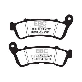 Brake Pads Hh Honda GOLDWING1800 18 Rear for HONDA Goldwing 00 18 Brake Pads EBC