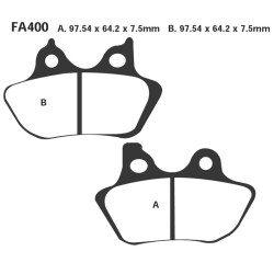 Brake Pads Hh H.D. 06-07 PINZA4 Pistoncini - FA400HH