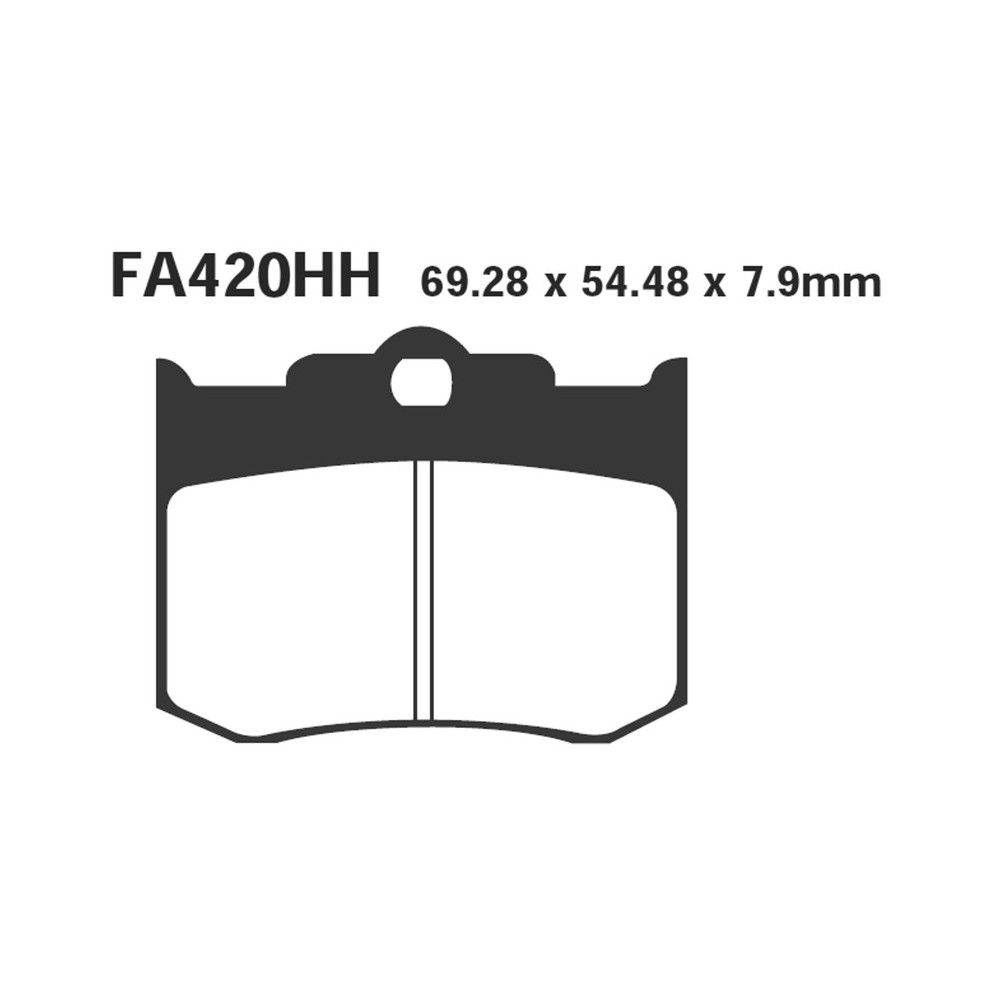 Brake Pads Hh Pinza Performance Machine 137x4 06- - FA420HH
