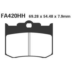 Brake Pads Hh Pinza Performance Machine 137x4 06- - FA420HH