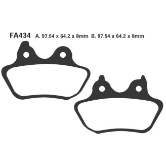 Brake Pads Hh H.D. Softailstandard Rear 06-07 Brake Pads EBC