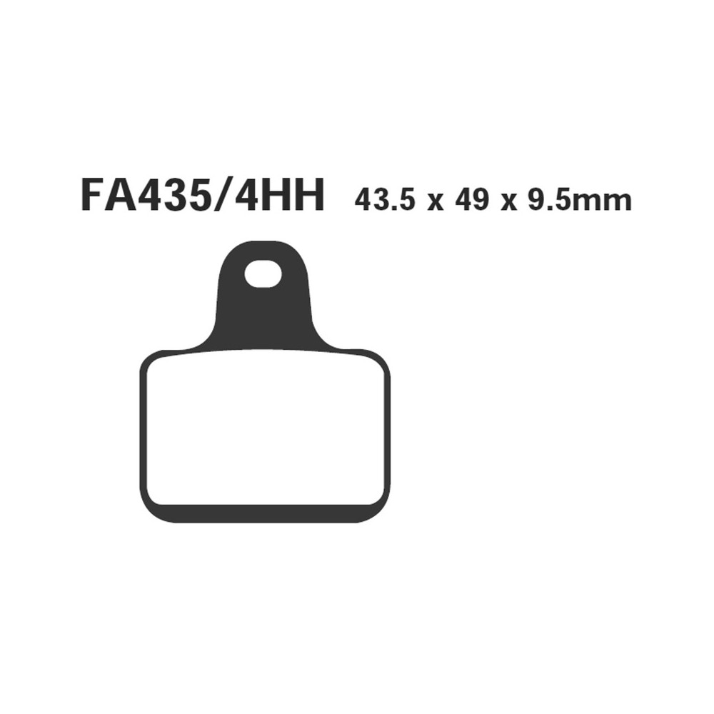 Brake Pads Hh Mv Agusta F41000 07-08 Front - FA435/4HH