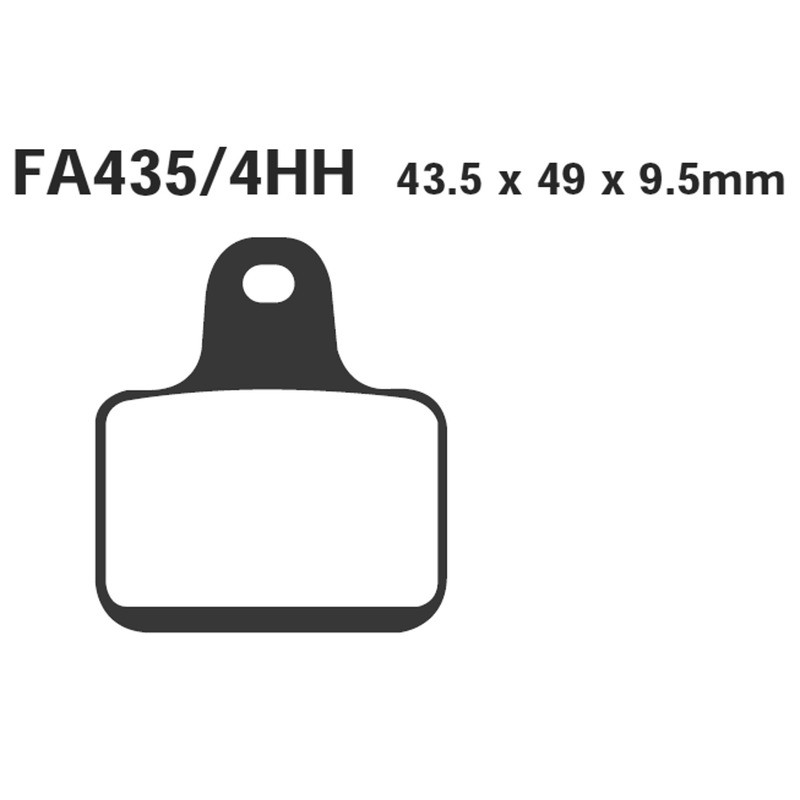 Pastiglie Hh Mv Agusta F41000 07-08 Ant. per MV AGUSTA F4 00 07-08 Ant. nd Pastillas de freno EBC