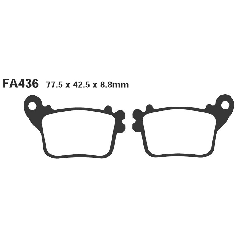 Brake Pads Hh Honda Cbr 600 RR07- Hornet 600 07- Rear Brake Pads EBC