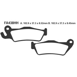 Pastiglie Hh Bmw K1200GT 06-07POST. per BMW K 00 GT 06- Pastillas de freno EBC